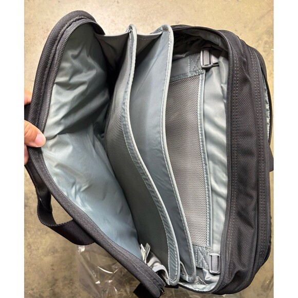 Briggs & Riley Medium Expandable Briefcase Black Nylon and Leather KB302X-4 - Picture 10 of 12